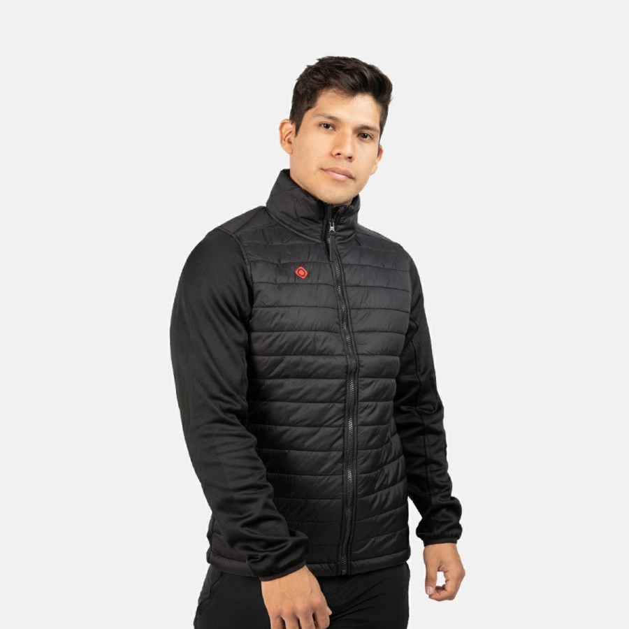 HOMBRE Izas Chaquetas de fibra | Chaqueta Polar Negra Pano M