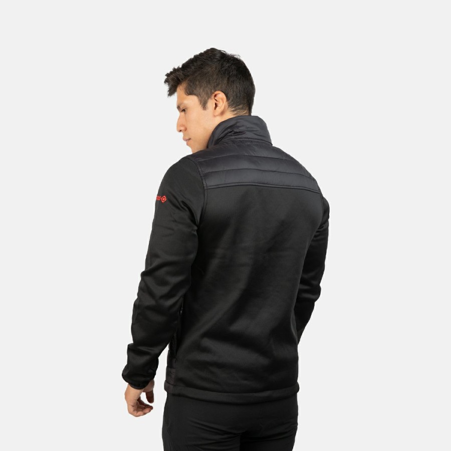 HOMBRE Izas Chaquetas de fibra | Chaqueta Polar Negra Pano M