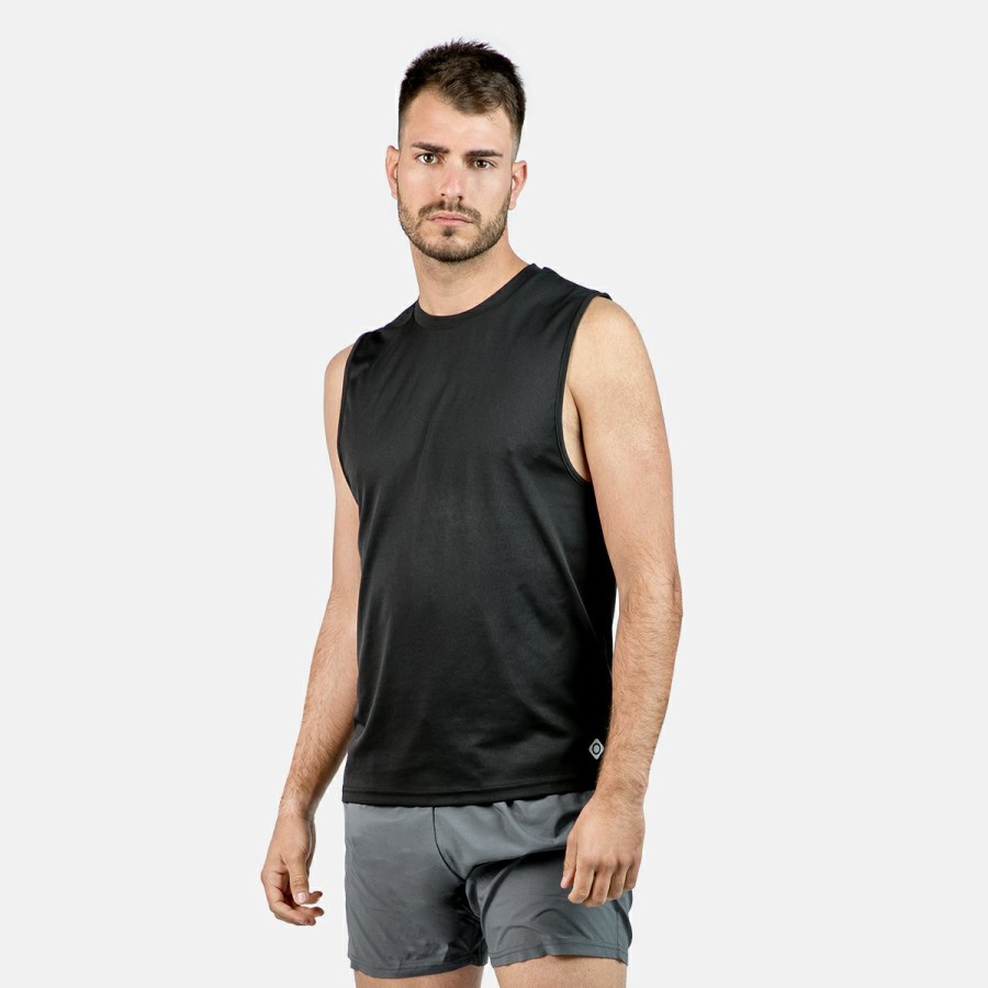 ACTIVIDAD Izas Activewear | Camiseta Sin Mangas Negra Hombre Creus M Tt