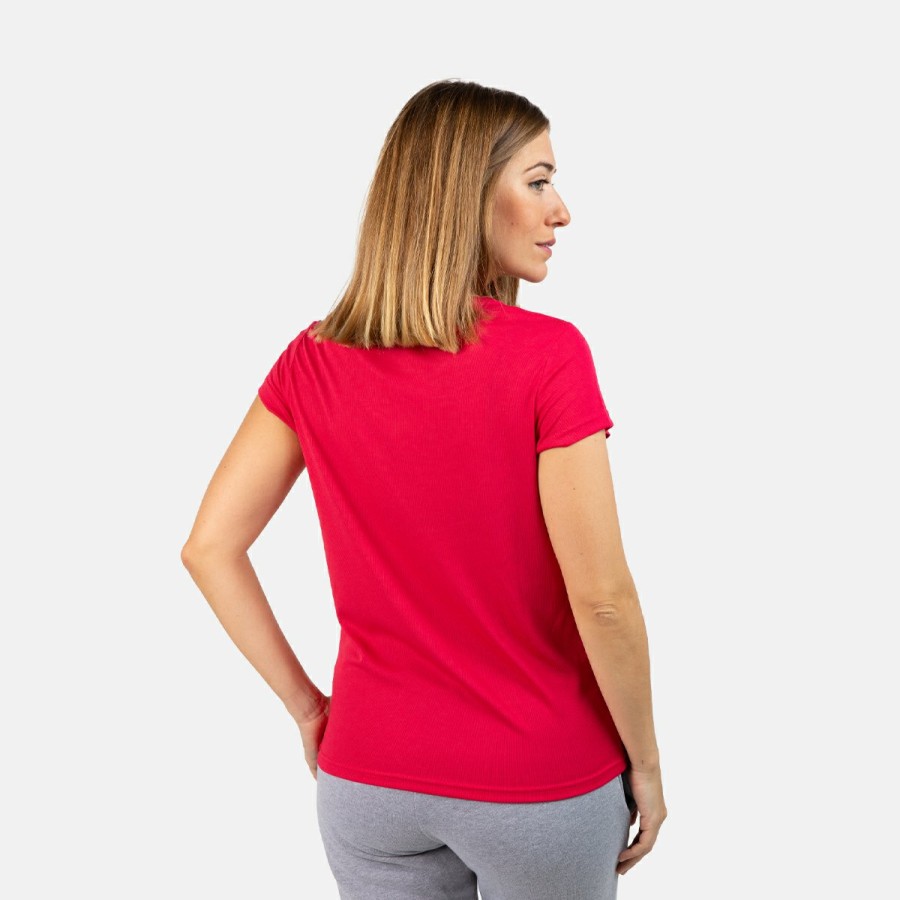 ACTIVIDAD Izas Activewear | Camiseta De Manga Corta Roja Mujer Creus W