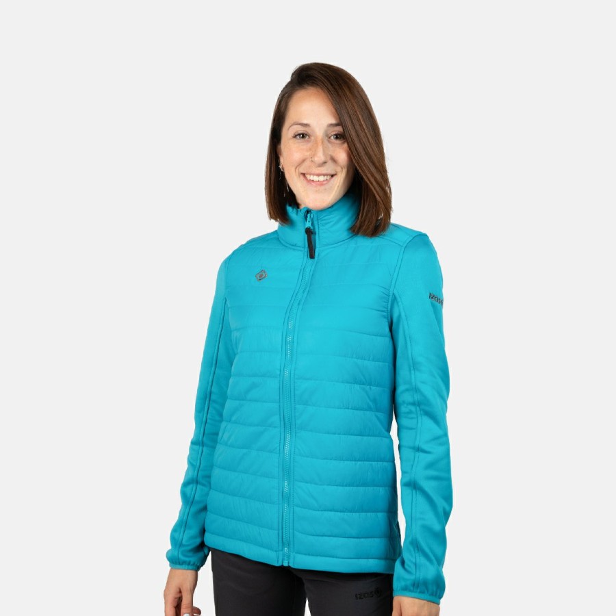 ACTIVIDAD Izas Trekking | Chaqueta Polar Con Fibra Turquesa Pano W