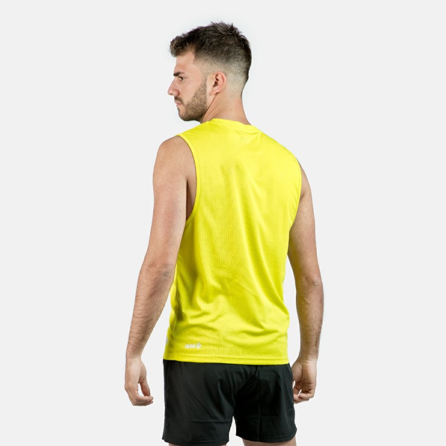 ACTIVIDAD Izas Activewear | Camiseta Sin Mangas Amarilla Verdosa Hombre Creus M Tt