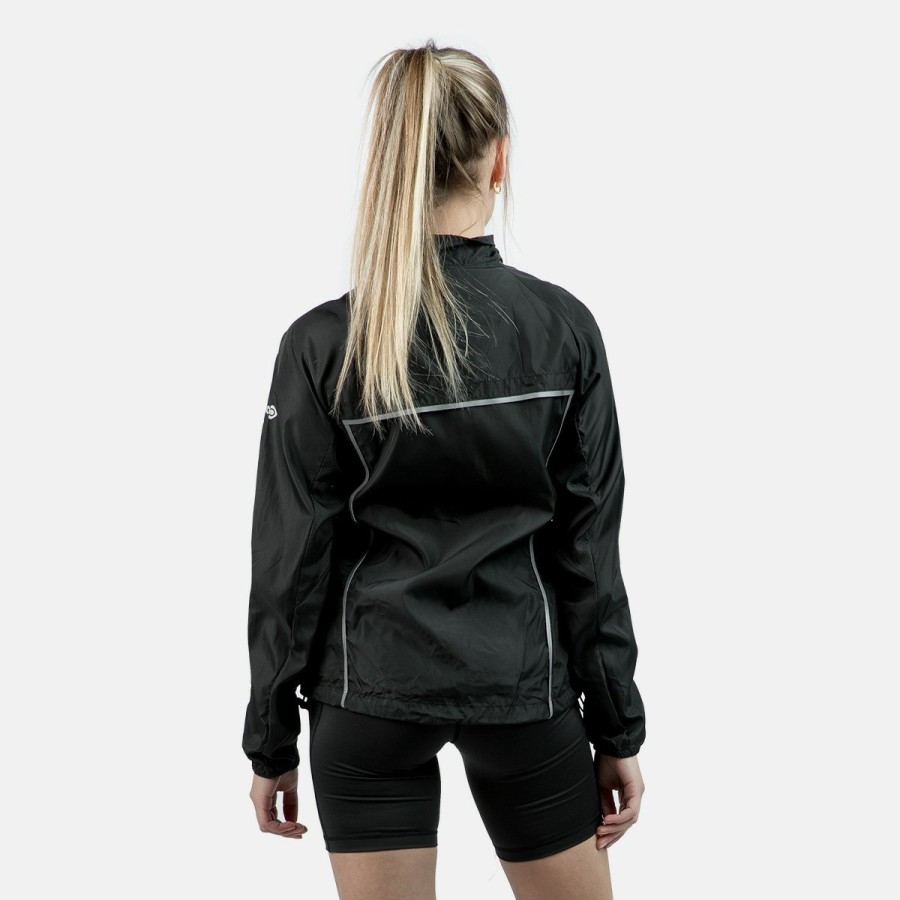 ACTIVIDAD Izas Activewear | Chaqueta De Running Negra Mujer Isona Ii