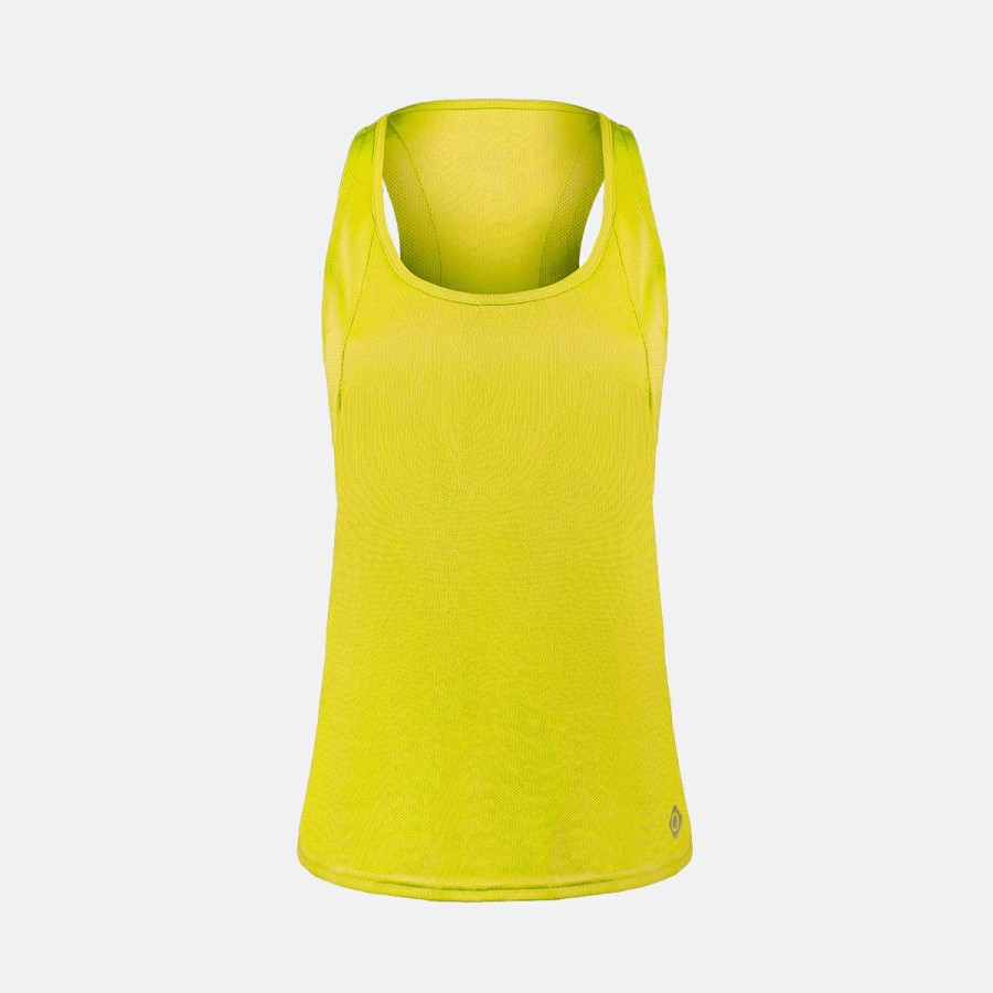 ACTIVIDAD Izas Activewear | Camiseta De Tirantes Amarillo Verdoso Mujer Creus W Tt