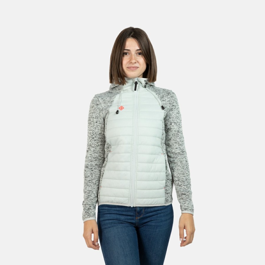 ACTIVIDAD Izas Trekking | Chaqueta Polar De Punto Gris Y Rosa Noya W