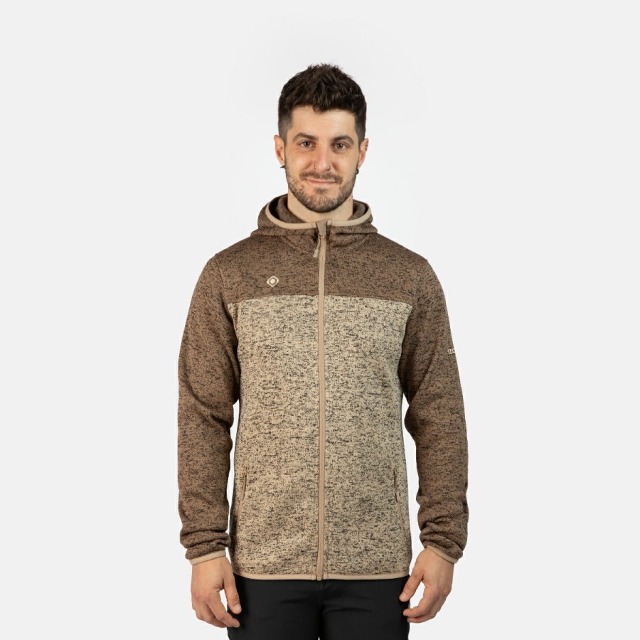 ACTIVIDAD Izas Trekking | Chaqueta Polar Con Capucha Marron Hombre Alder Ii M