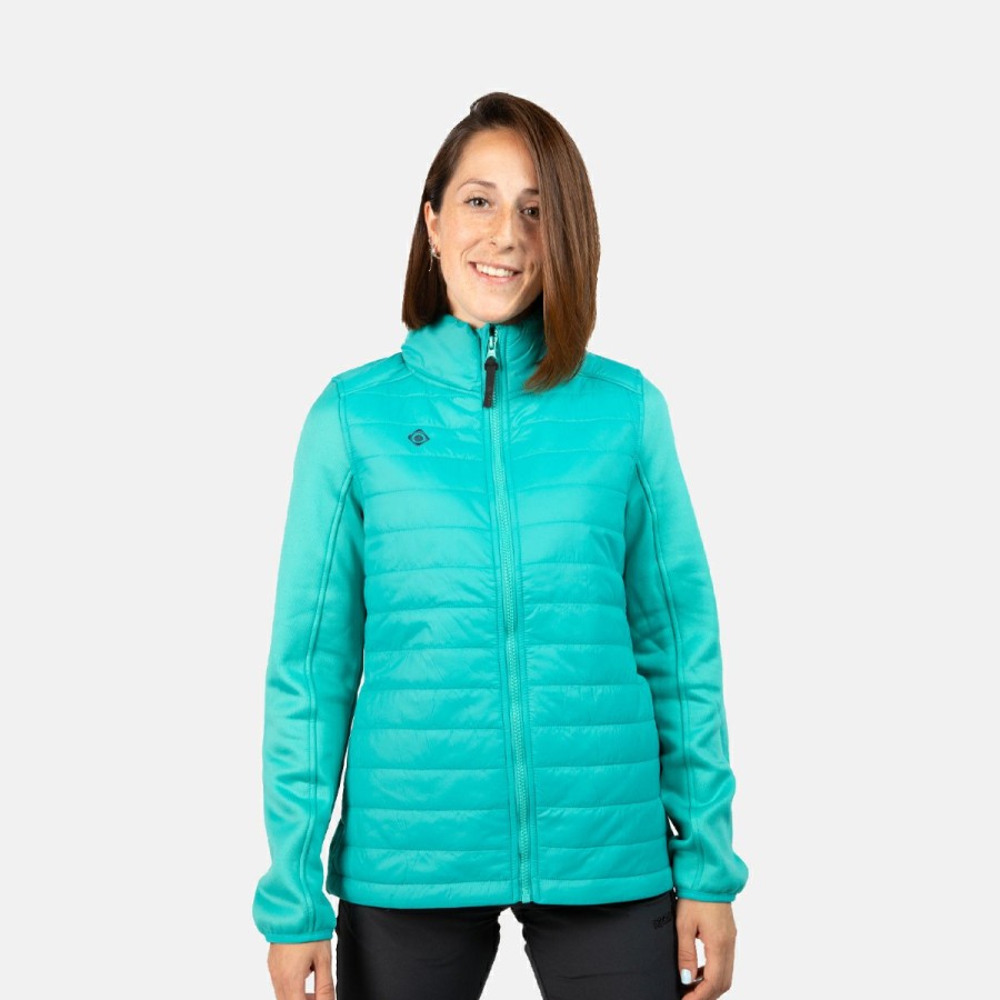 MUJER Izas Chaquetas de fibra | Chaqueta Polar Con Fibra Verde Pano W