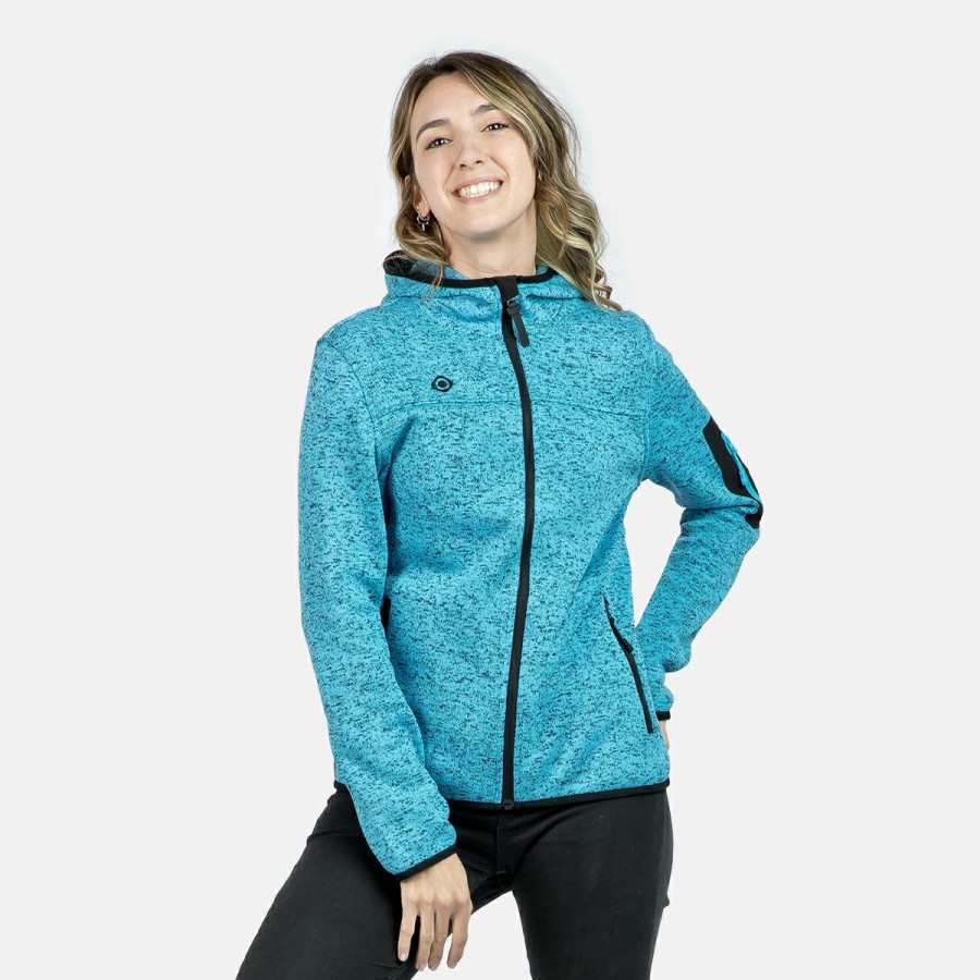 ACTIVIDAD Izas Trekking | Chaqueta Polar Turquesa Mujer Alder W