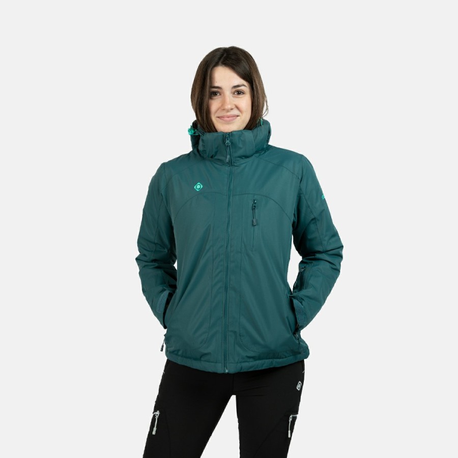 ACTIVIDAD Izas Trekking | Chaqueta Fibra Verde Azulado Mujer Naluns W