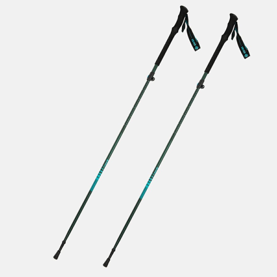 ACCESORIOS Izas Trekking | Bastones Telescopicos Plegables Trekking Verdes Satue