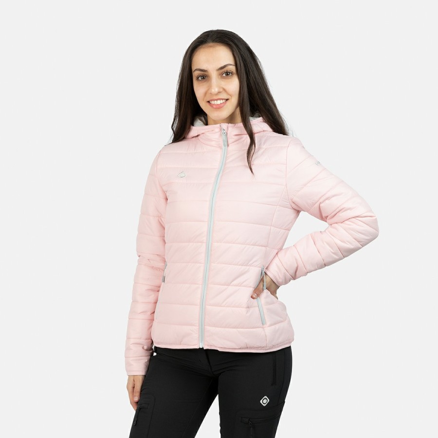 ACTIVIDAD Izas Trekking | Chaqueta De Fibra Rosa Y Gris Mujer Sindu W