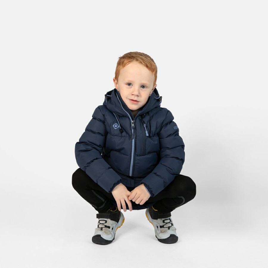 NIÑOS Izas Chaquetas & chalecos | Chaqueta De Fibra Azul Oscura Para Ninos Ampriu K