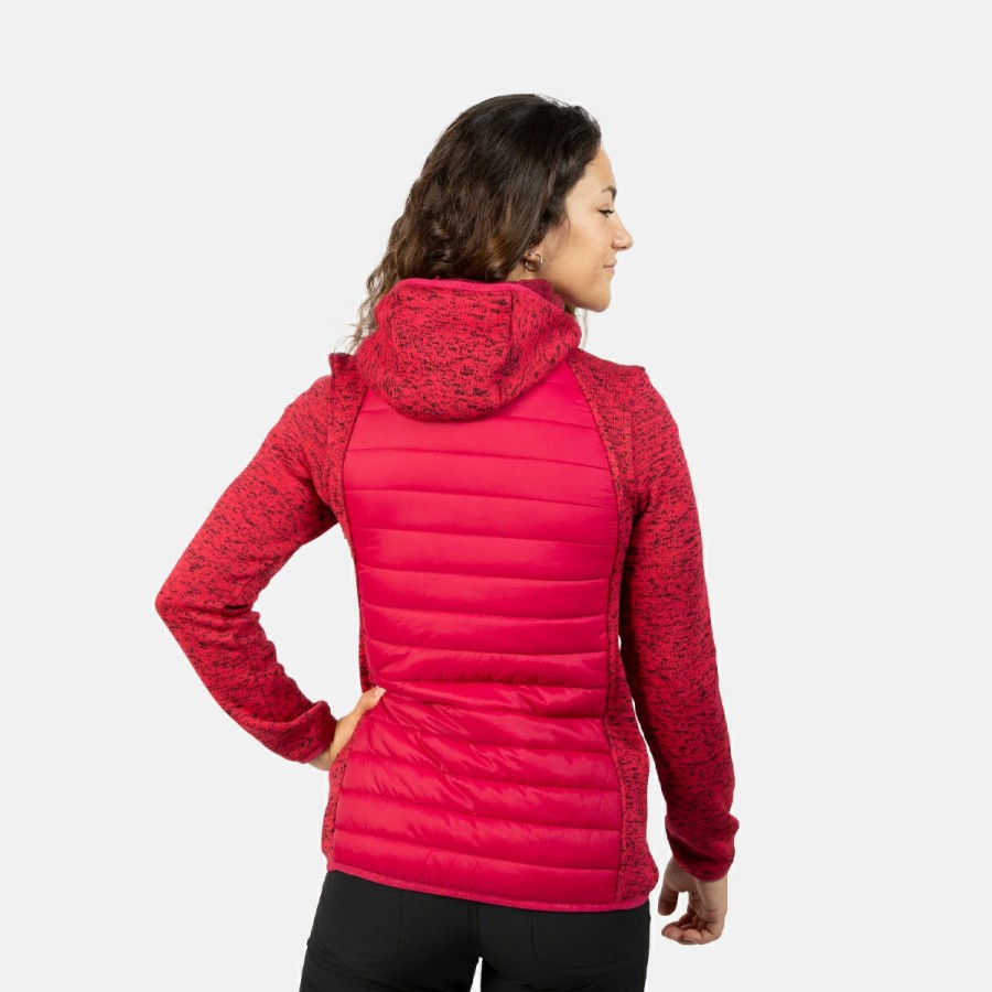 ACTIVIDAD Izas Trekking | Chaqueta Polar De Punto Rojo Y Rosa Noya W