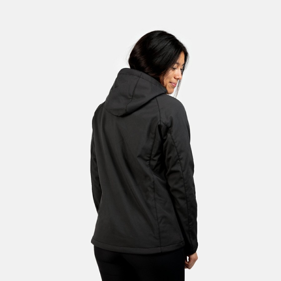 ACTIVIDAD Izas Trekking | Chaqueta Softshell Negro Mujer Minto W