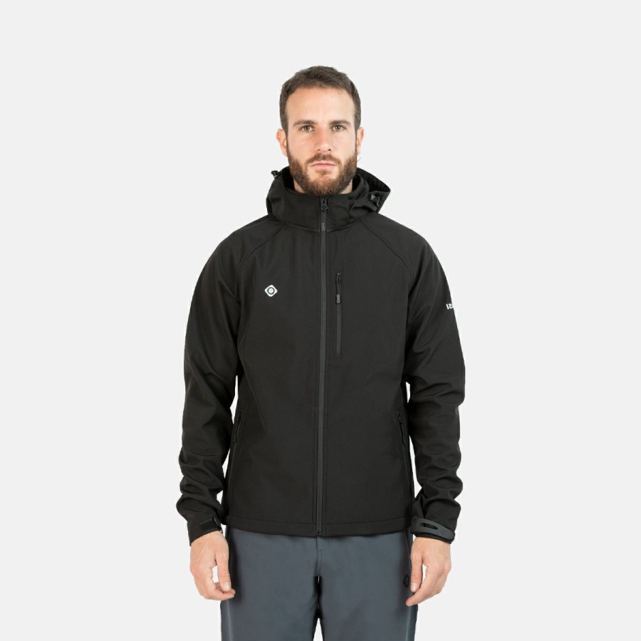 ACTIVIDAD Izas Trekking | Chaqueta Softshell Negra Hombre Stratus M