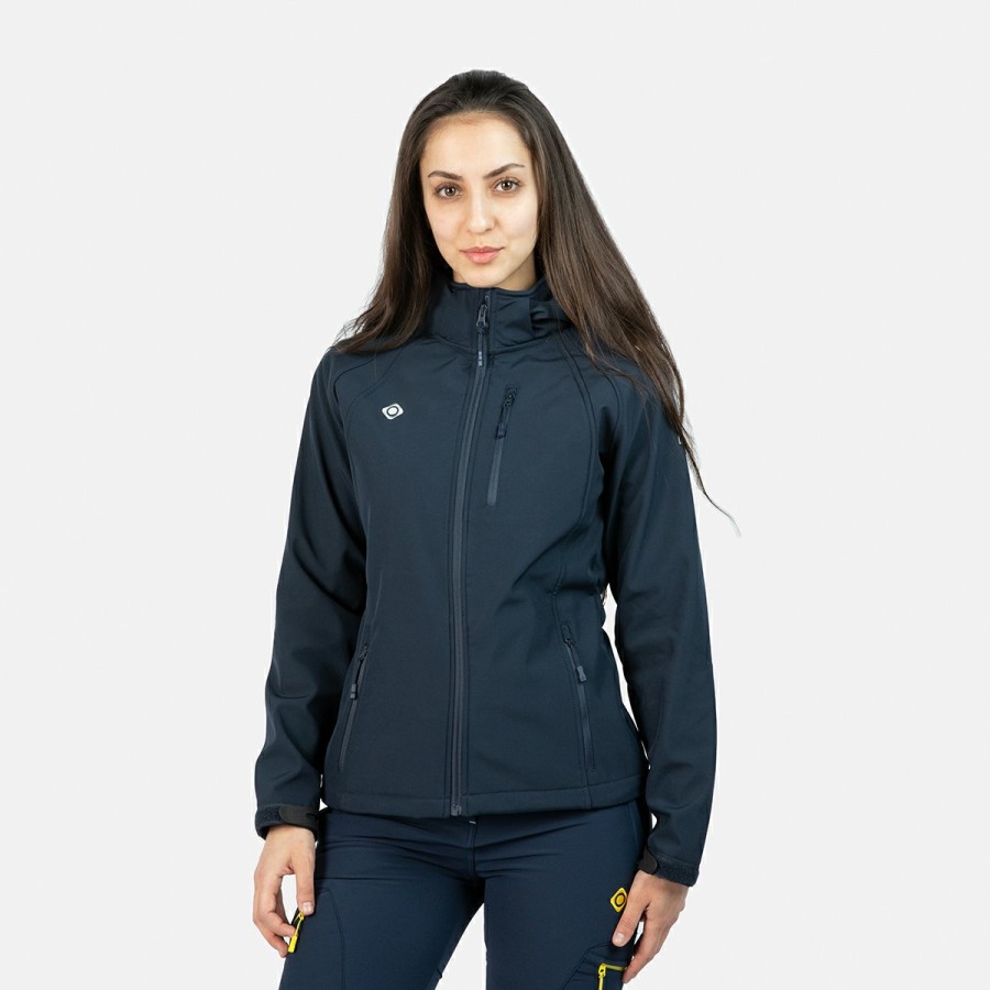 MUJER Izas Softshell | Chaqueta Softshell Azul Oscuro Mujer Stratus W