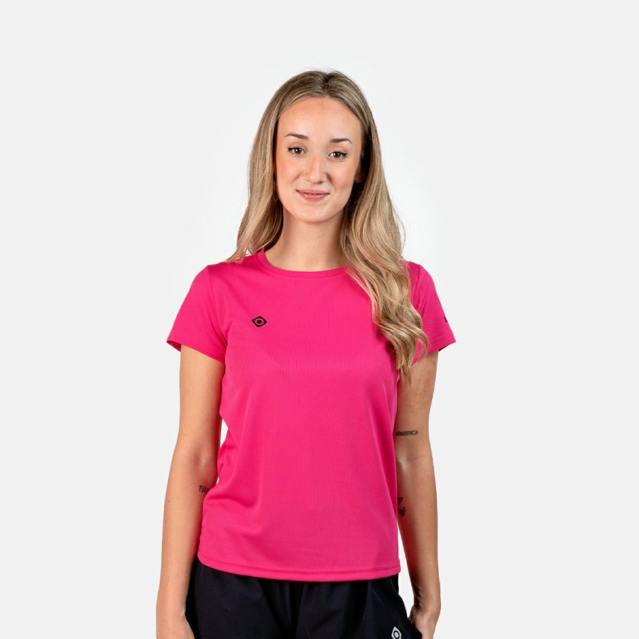 ACTIVIDAD Izas Activewear | Camiseta De Manga Corta Fucsia Mujer Creus W