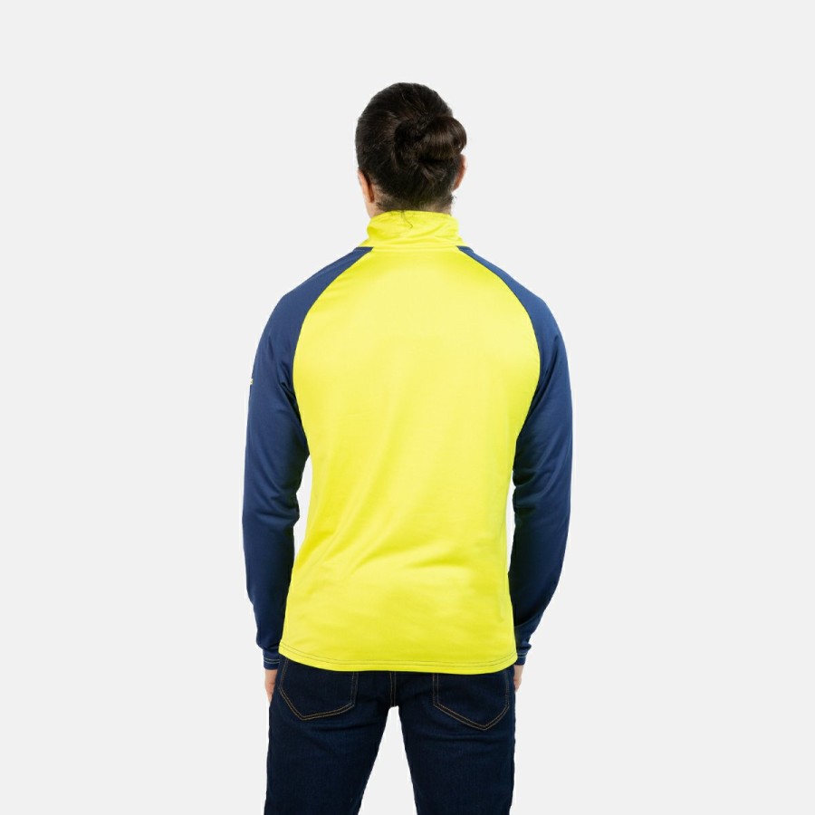 ACTIVIDAD Izas Trekking | Camiseta Manga Larga Amarillo Y Azul Hombre Taku M