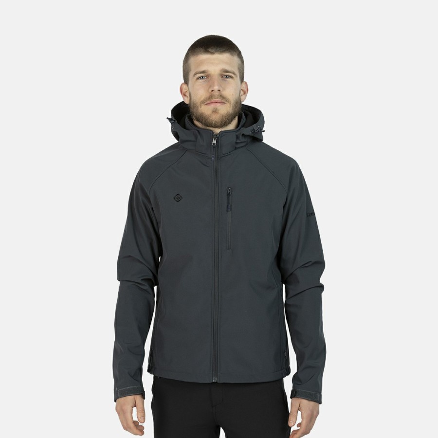 HOMBRE Izas Softshell | Chaqueta Softshell Gris Hombre Stratus M