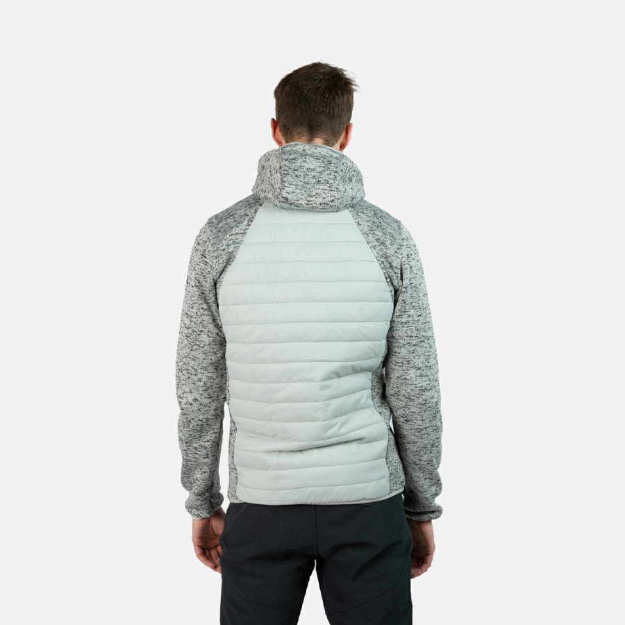 HOMBRE Izas Chaquetas para actividades al aire libre | Chaqueta Polar De Punto Gris Y Negro Hombre Noya M