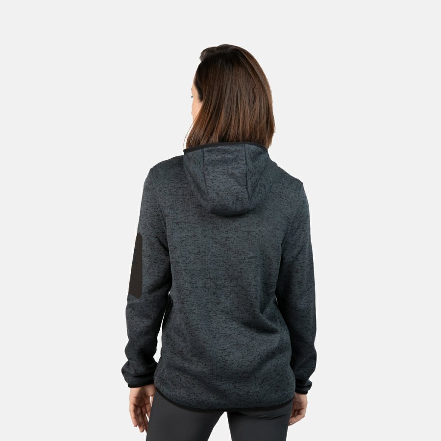 MUJER Izas Polares | Chaqueta Polar Gris Oscuro Mujer Alder W