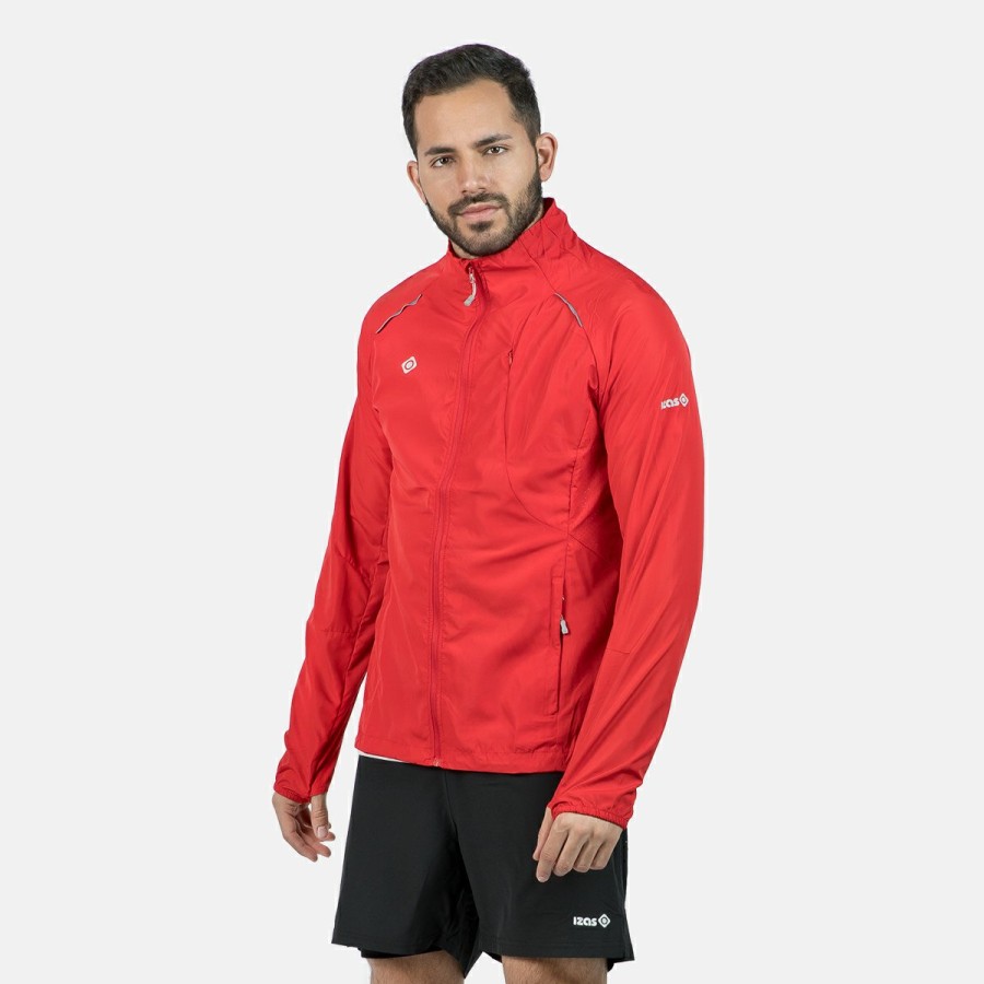 HOMBRE Izas Chaquetas para actividades al aire libre | Chaqueta De Running Rojo Hombre Brezel Ii