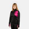 ACTIVIDAD Izas Trekking | Chaqueta Polar Stretch Negra Y Fucsia Mujer Kanjut W