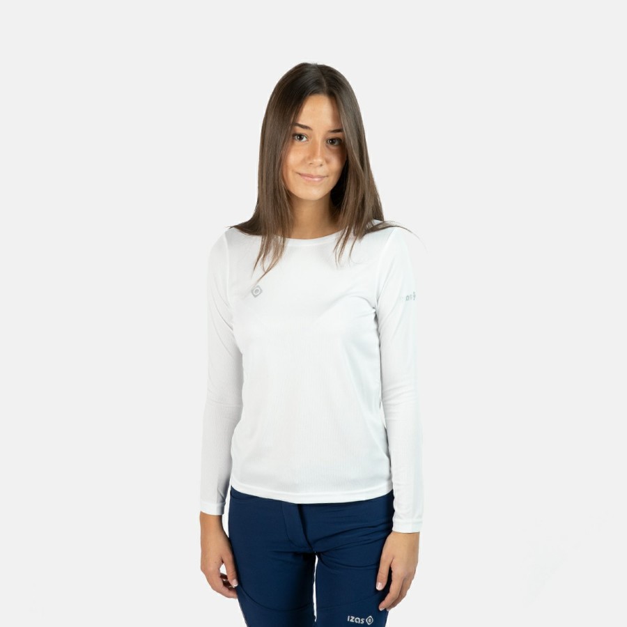 ACTIVIDAD Izas Activewear | Camiseta De Manga Larga Blanca Mujer Creus W Ls