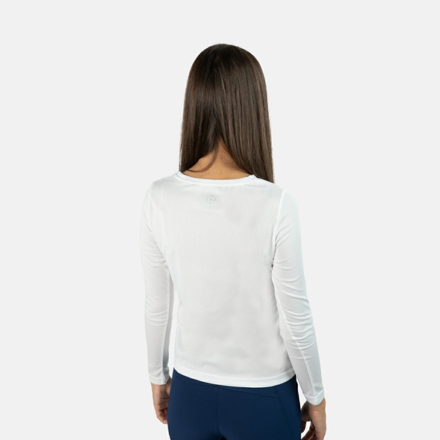 ACTIVIDAD Izas Activewear | Camiseta De Manga Larga Blanca Mujer Creus W Ls