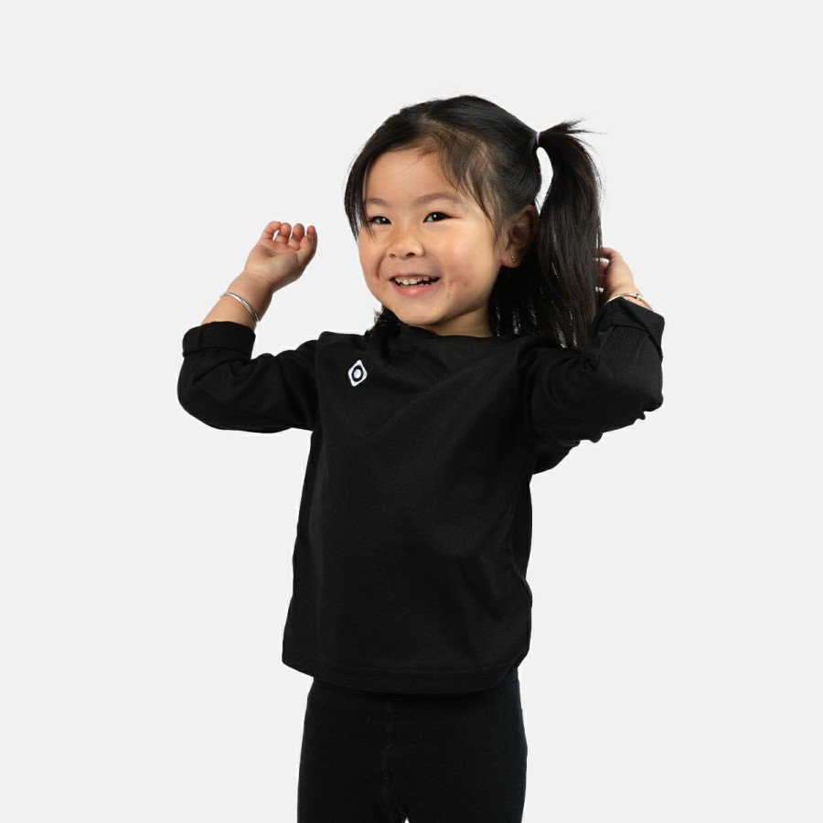 NIÑOS Izas Camisetas & Capas intermedias | Camiseta Termica Ninos Negro Nelion K