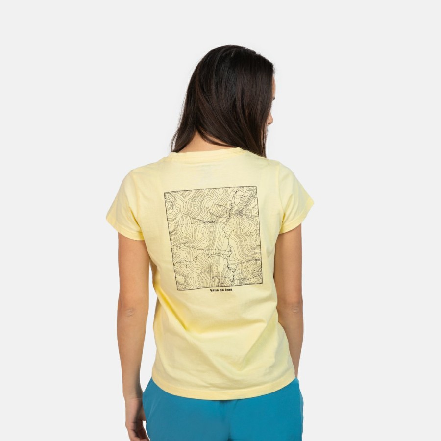 MUJER Izas Camisetas & Polos | Camiseta Manga Corta Amarillo Mujer Adons W