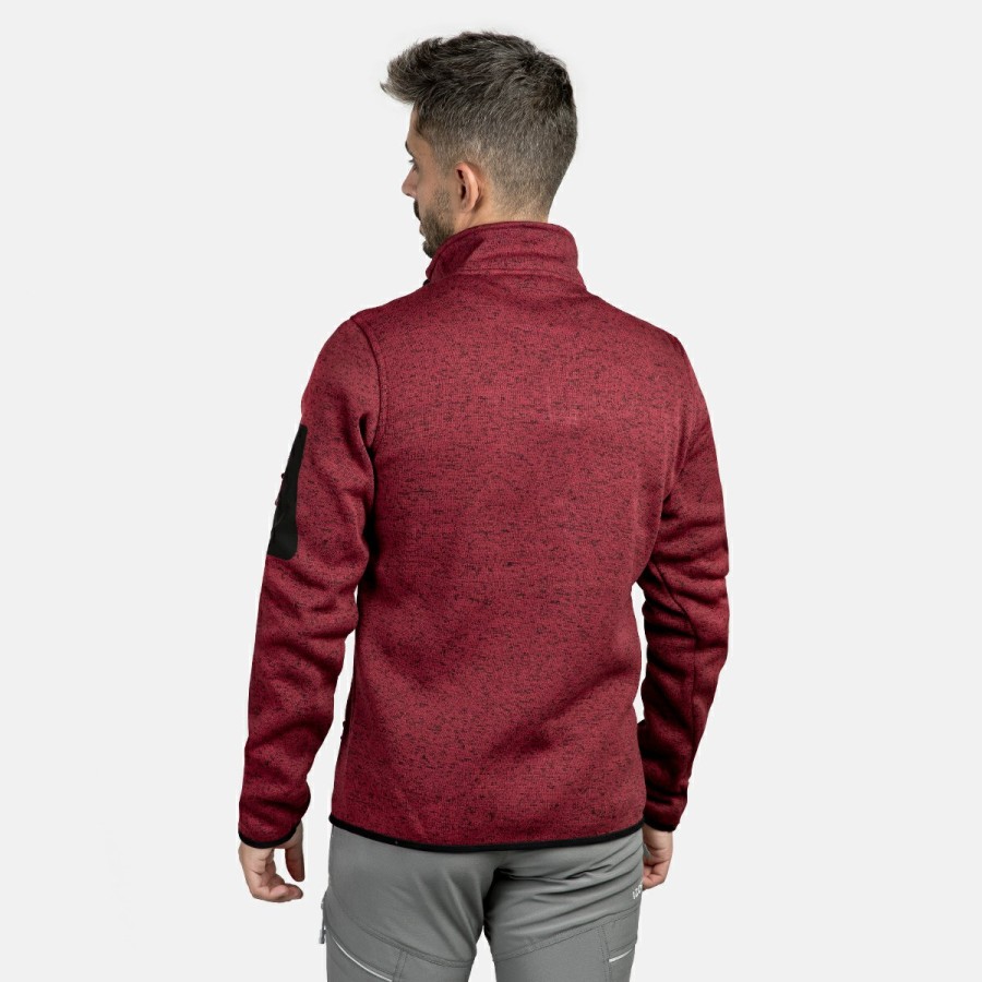 HOMBRE Izas Polares | Chaqueta Polar De Punto Roja Hombre Samaun M