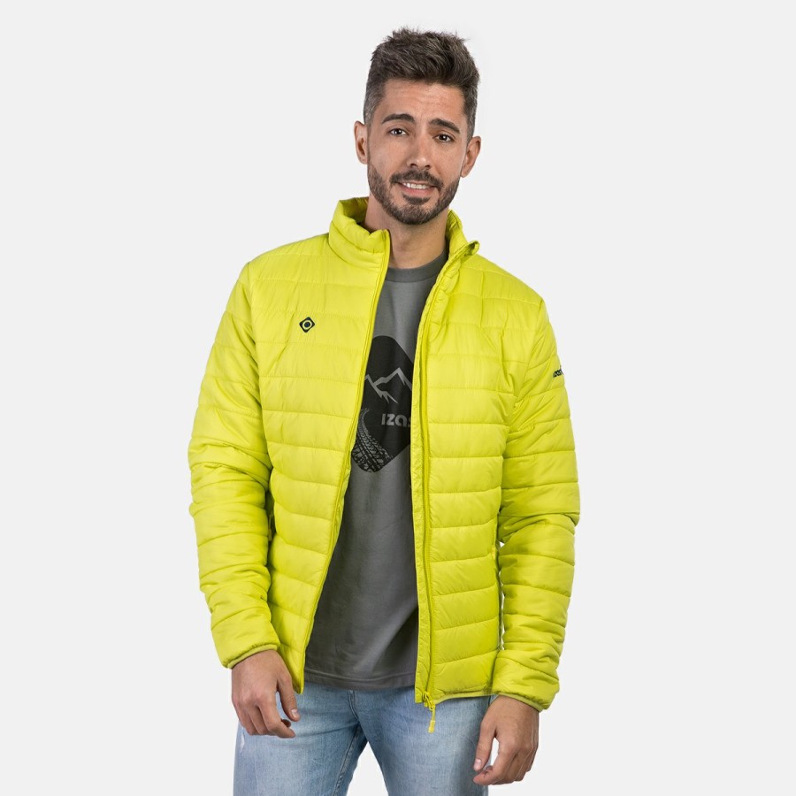 HOMBRE Izas Chaquetas de fibra | Chaqueta Fibra Amarillo Verdoso Hombre Nasser M