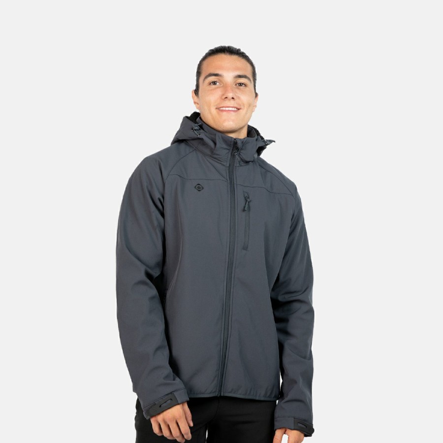 HOMBRE Izas Softshell | Chaqueta Softshell Gris Hombre Minto M