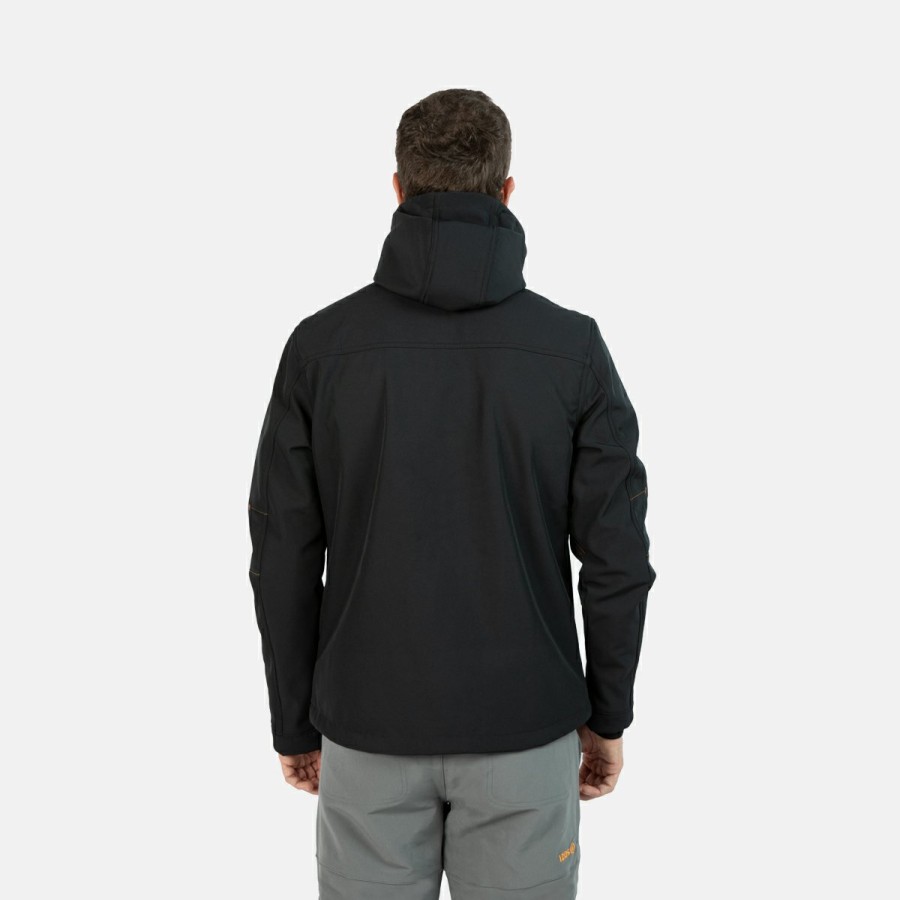 HOMBRE Izas Softshell | Chaqueta Softshell Gris Y Naranja Hombre Konka