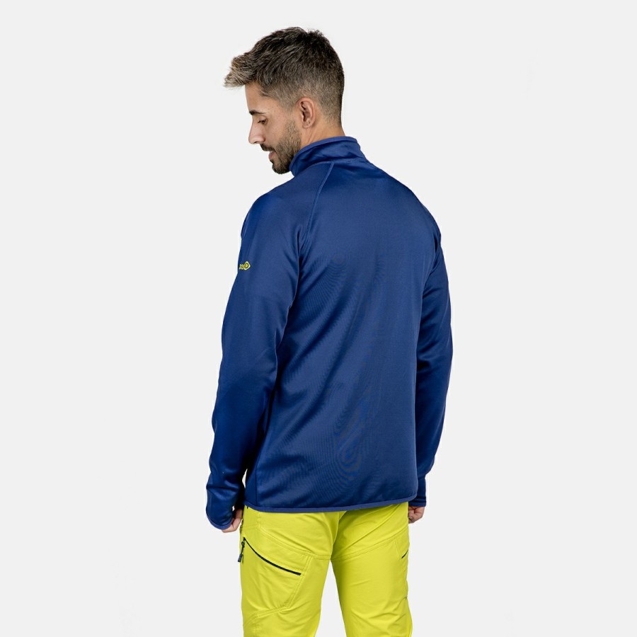 ACTIVIDAD Izas Trekking | Chaqueta Polar Stretch Azul Amarillo Hombre Kanjut M