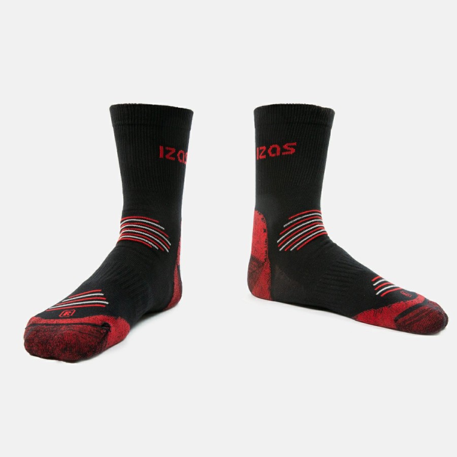 ACCESORIOS Izas Calcetines | Calcetines Trekking Unisex Black/Red Ocean