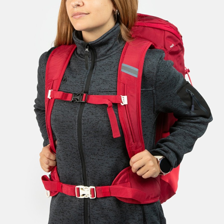 ACCESORIOS Izas Otros accesorios | Mochila De Trekking Roja Y Rosa 35L Novax L Ii