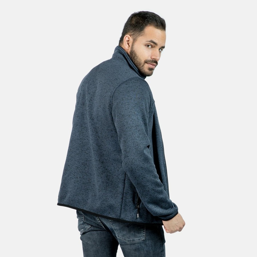 HOMBRE Izas Polares | Chaqueta Polar De Punto Azul Oscuro Hombre Samaun M