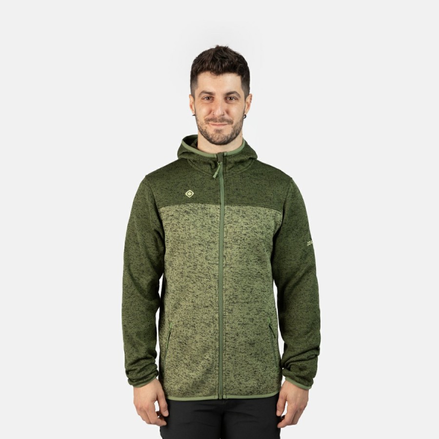 HOMBRE Izas Polares | Chaqueta Polar Con Capucha Caki Hombre Alder Ii M