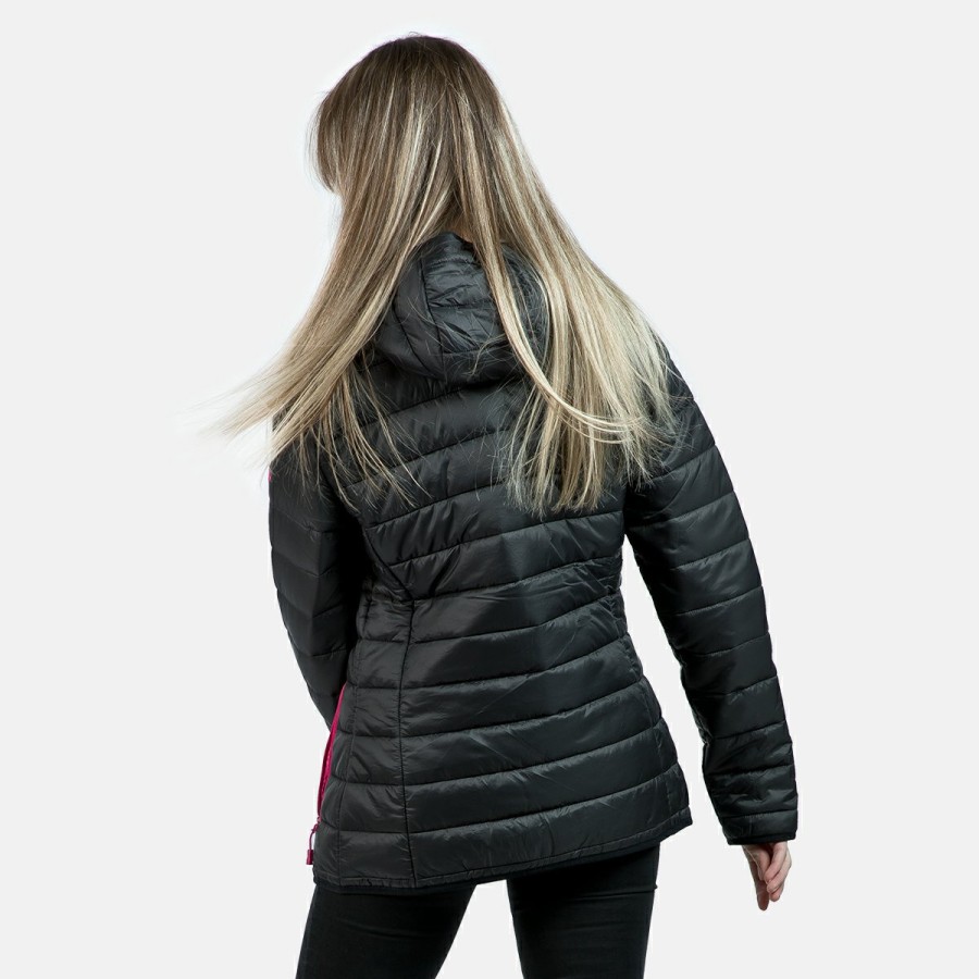 ACTIVIDAD Izas Trekking | Chaqueta De Fibra Negro Y Fucsia Mujer Sindu W