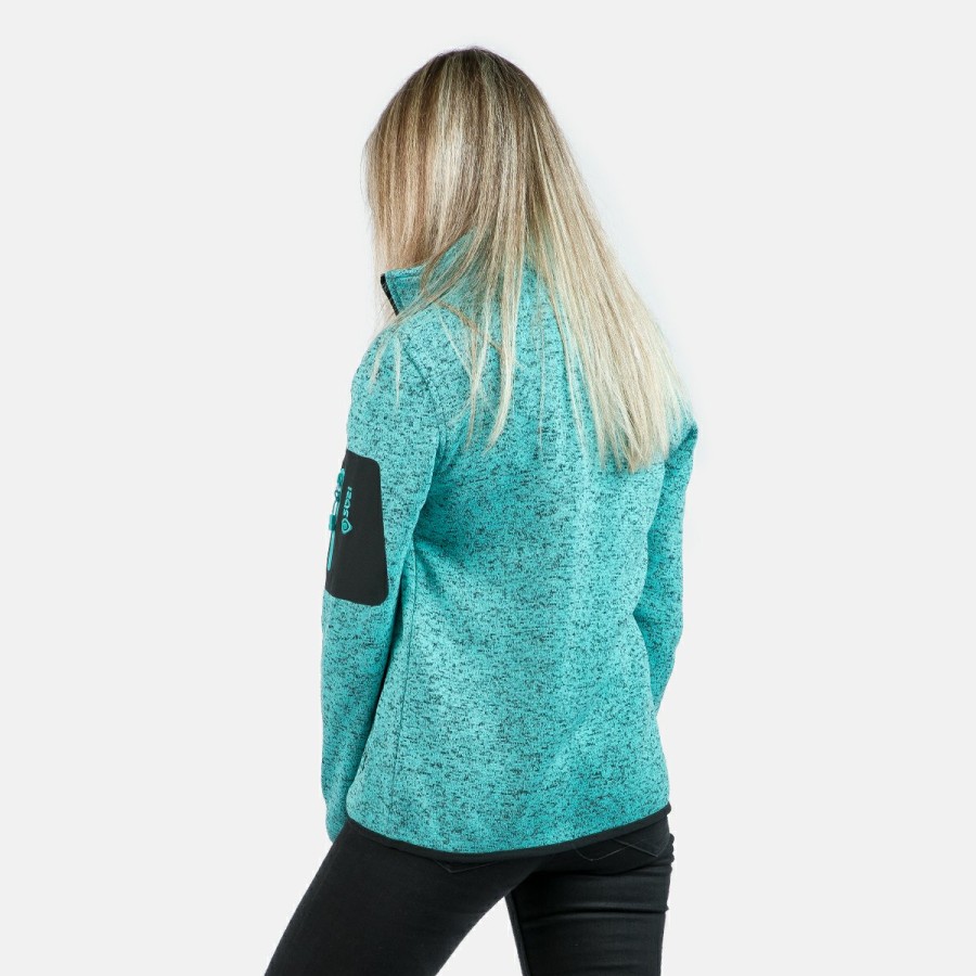 ACTIVIDAD Izas Trekking | Chaqueta Polar De Punto Azul Claro Mujer Samaun W