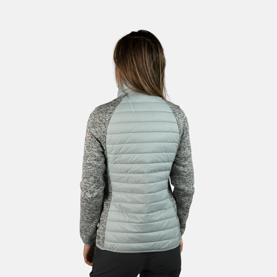 ACTIVIDAD Izas Trekking | Chaqueta Polar De Fibra Para Mujer Gris Y Rosa Noya W S/C