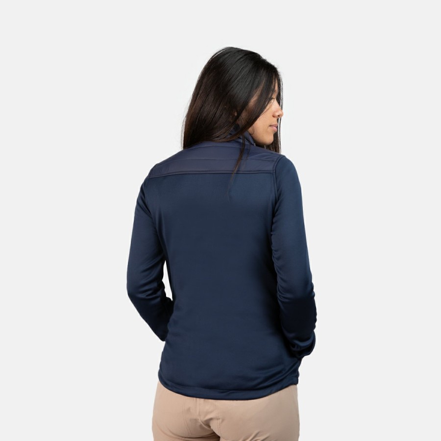 MUJER Izas Chaquetas de fibra | Chaqueta Polar Con Azul Y Coral Pano W