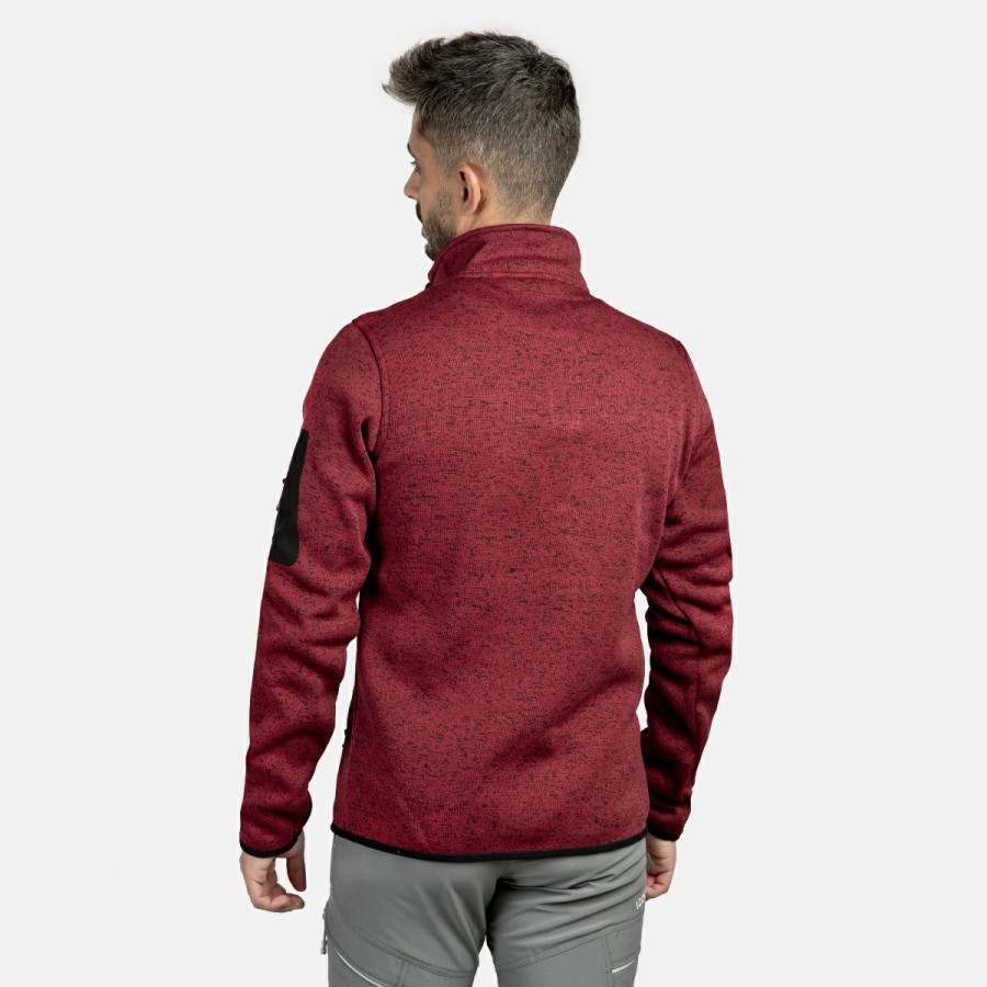 HOMBRE Izas Polares | Chaqueta Polar De Punto Roja Hombre Samaun M