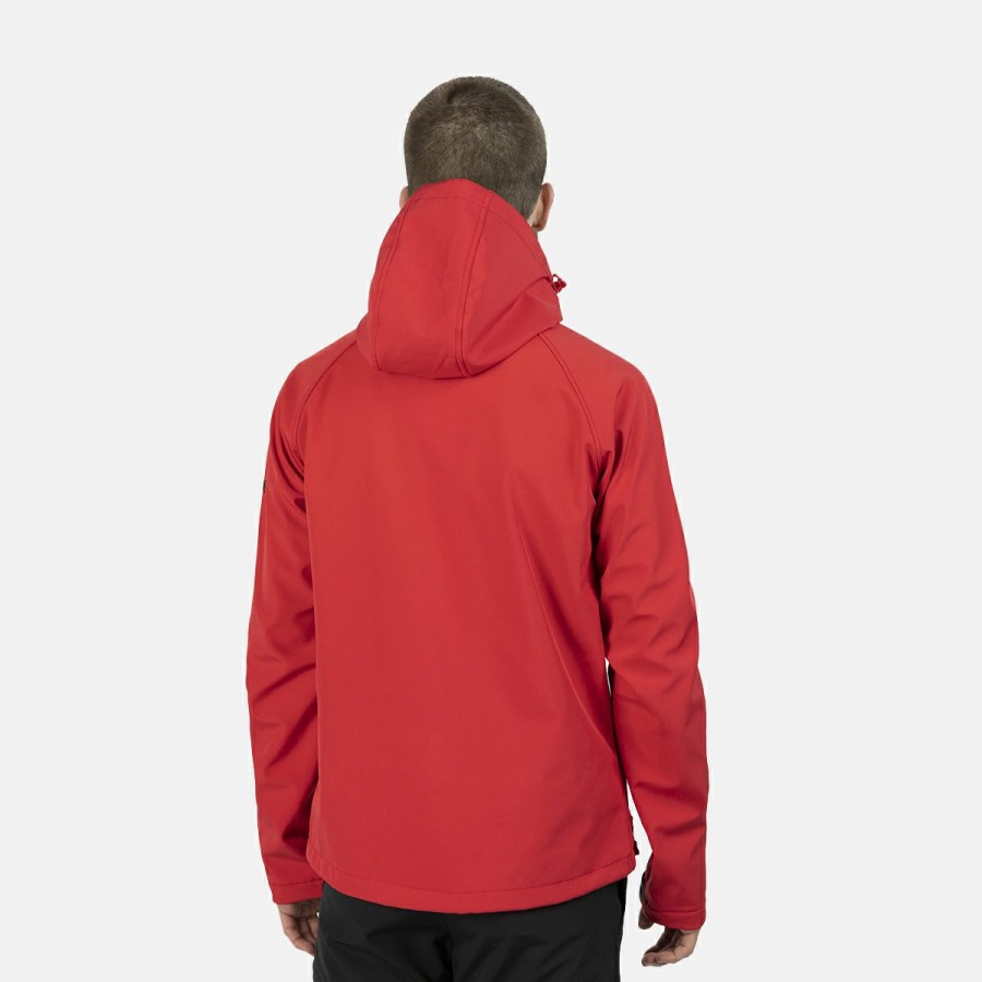 HOMBRE Izas Softshell | Chaqueta Softshell Roja Hombre Stratus M