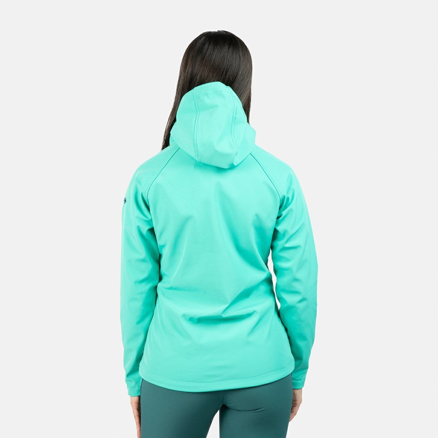 MUJER Izas Softshell | Chaqueta Softshell Verde Stratus W