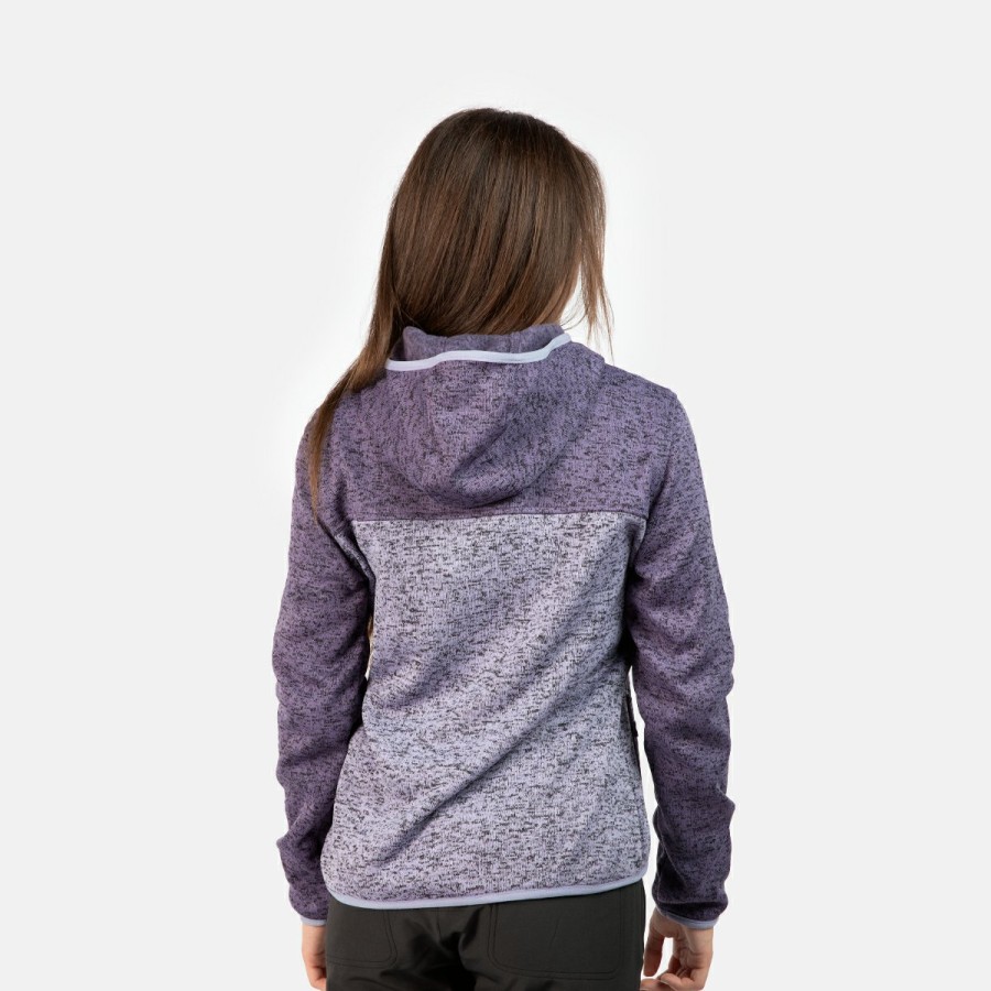 ACTIVIDAD Izas Trekking | Chaqueta Polar Con Capucha Violeta Mujer Alder Ii W