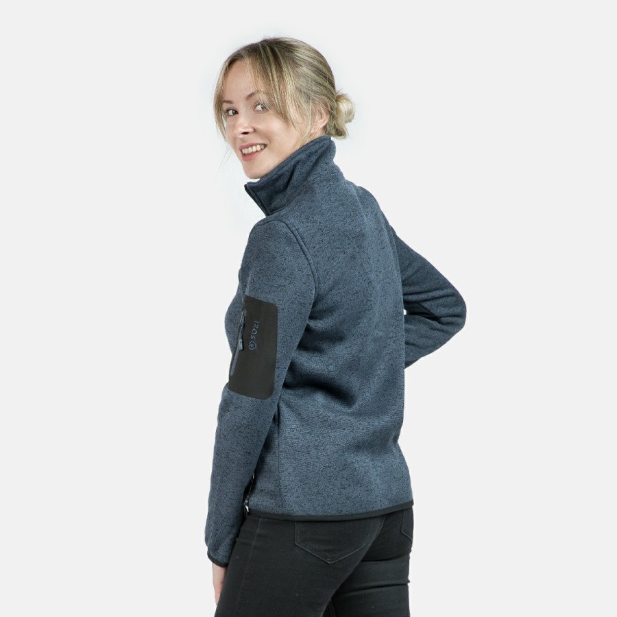 ACTIVIDAD Izas Trekking | Chaqueta Polar De Punto Azul Oscuro Mujer Samaun W