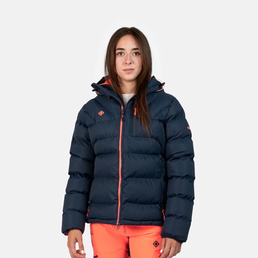 ACTIVIDAD Izas Trekking | Chaqueta De Fibra Azul Y Coral Para Mujer Ampriu W